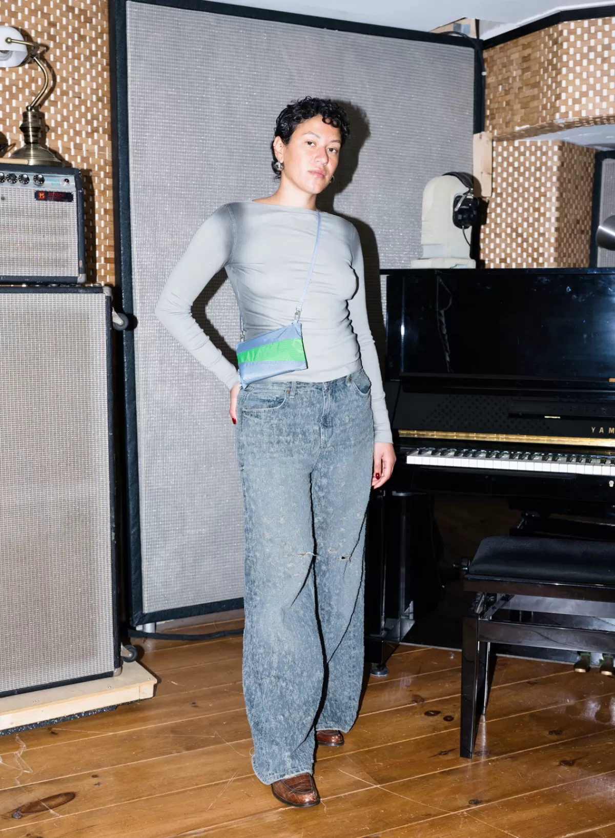 SUSAN BIJL Fuzz & Greenscreen SMALL< The New Pouch
